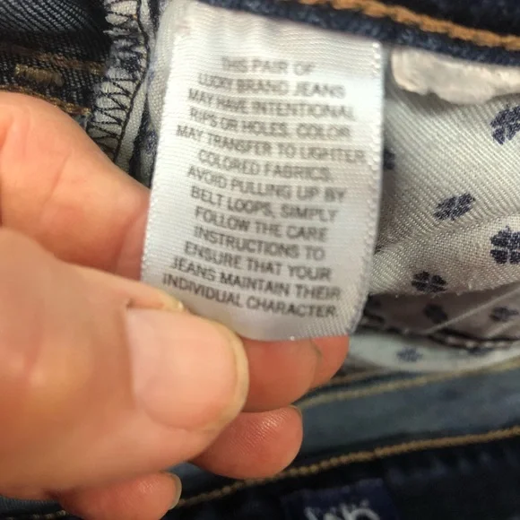 Lucky BrandDark Blue Women's Jeans Ava Skinny Frayed Hem - Picture 7 of 9